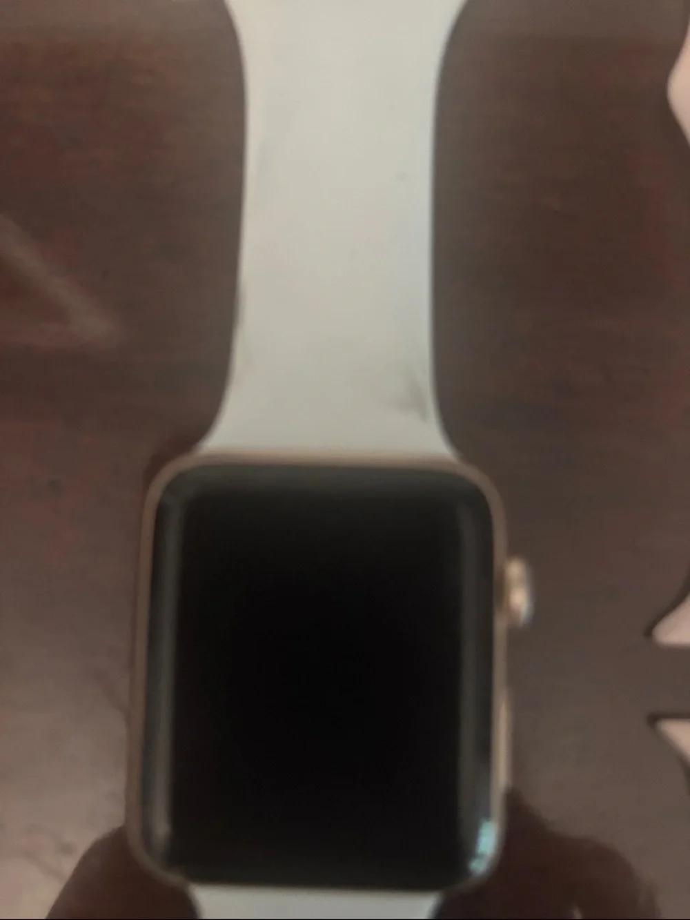 Apple Watch Series 3 With off white and Pink Sport Bands